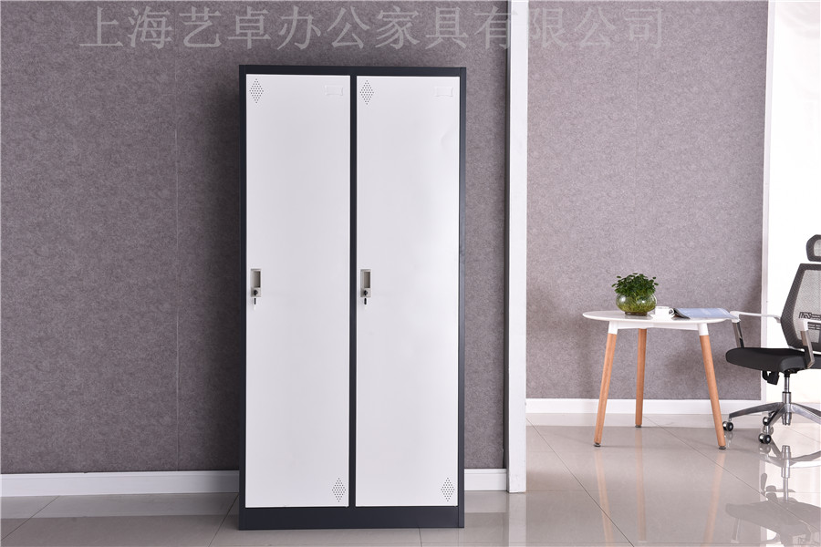 二門更衣柜_GY100601可定制鋼制存包柜員工儲(chǔ)物